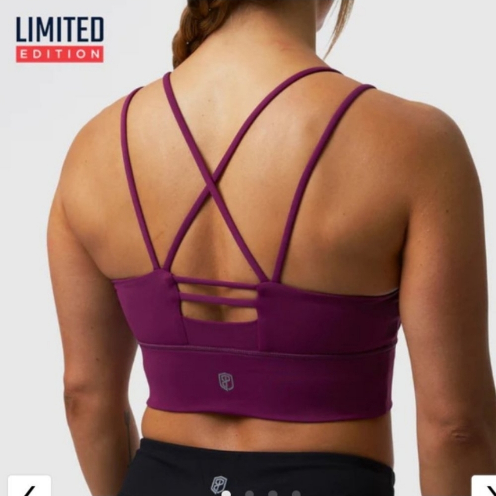 NWT BORN PRIMITIVE Bridge the Gap Sports Bra Color Burgandy Size XL
